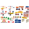 Brinquedos para veículos de brinquedo de madeira brinquedos para veículos aéreos brinquedos de veículos terrestres para crianças